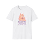 Cat with Coffee Cup T-Shirt