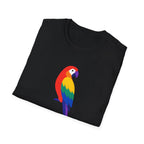 Colorful Parrot Illustration T-Shirt