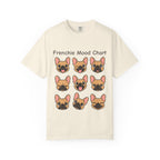 Frenchie Mood Chart Shirt, Comfort Colors®, Nine French Bulldog Faces