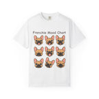 Frenchie Mood Chart Shirt, Comfort Colors®, Nine French Bulldog Faces