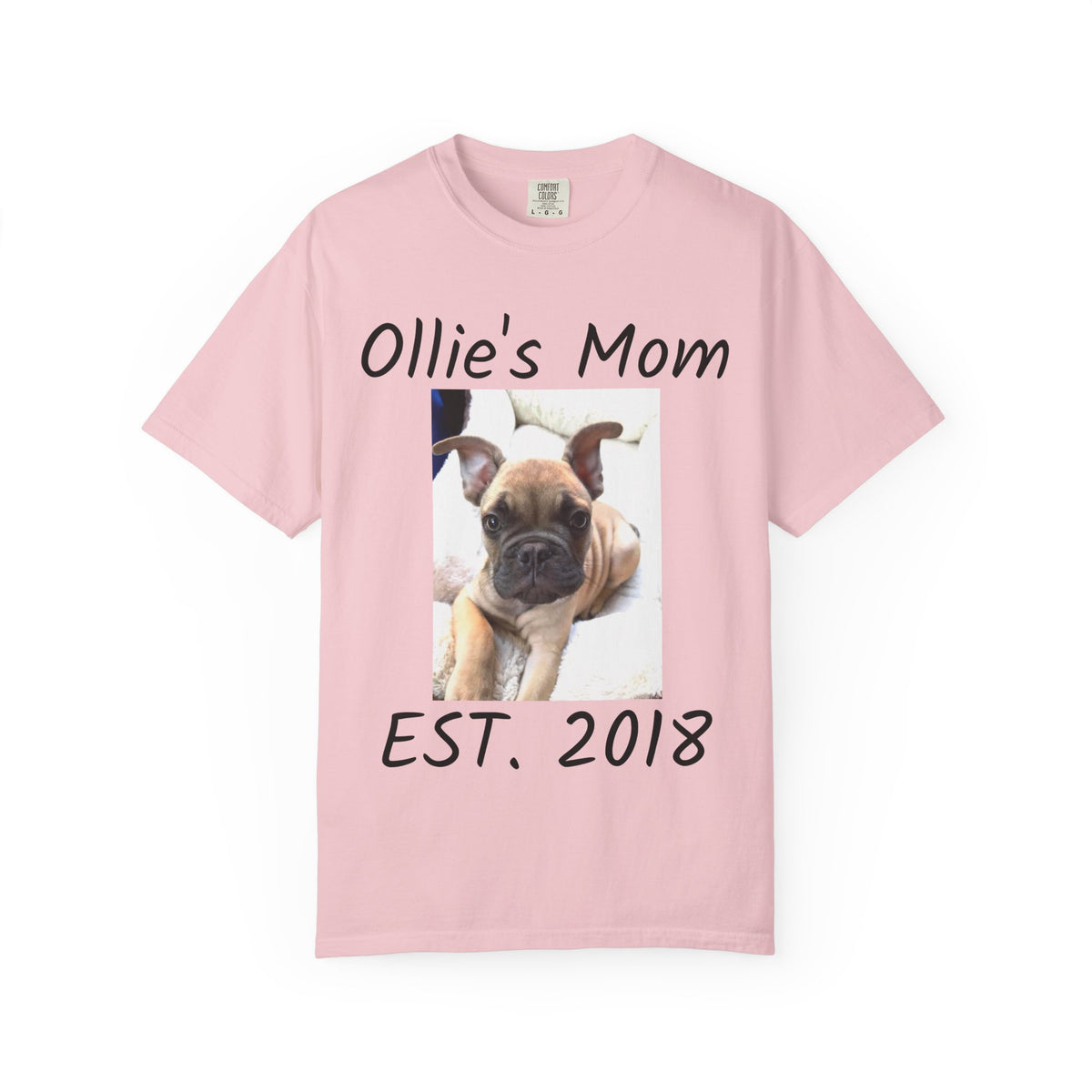 Personalized Dog Photo Shirt, Comfort Colors®, Custom Name and Year