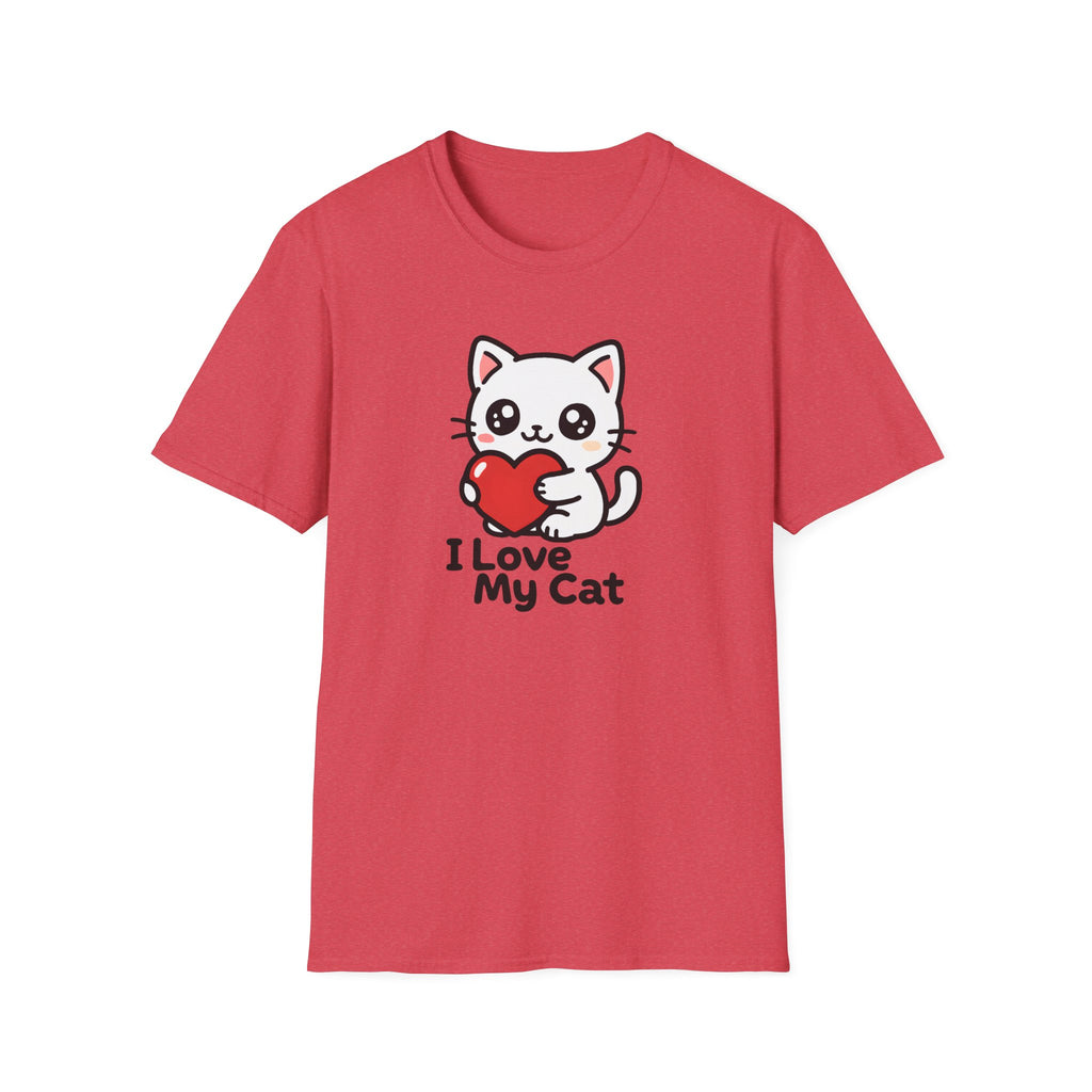 Cute Cat with Heart T-Shirt