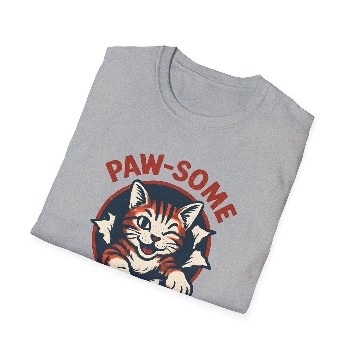 Pawsome Cat Logo T-Shirt
