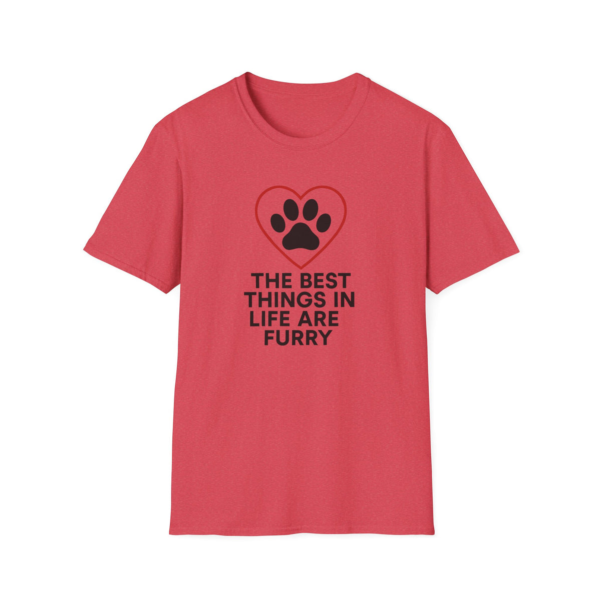 Red Heart Outline T-Shirt