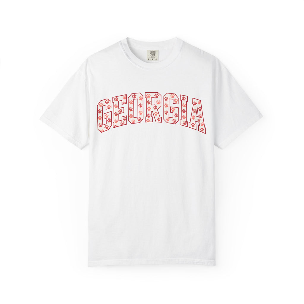 Georgia Paw Print Shirt, Comfort Colors® Game Day Tee