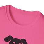 Pink curved shape T-Shirt