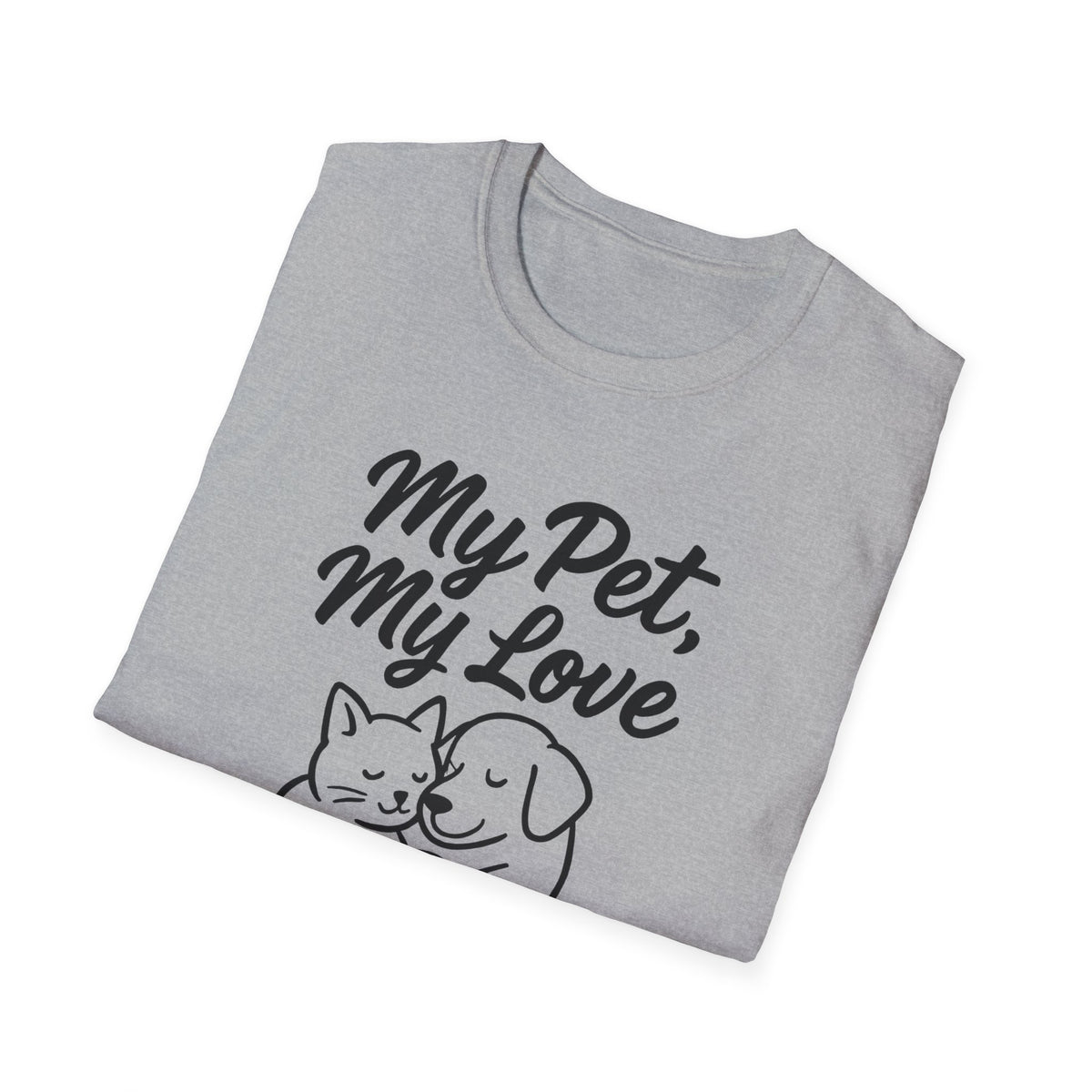 My Pet, My Love Cat & Dog T-Shirt