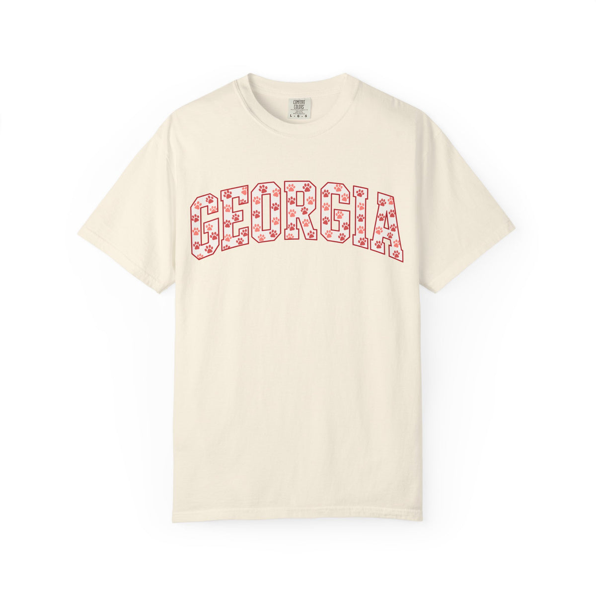 Georgia Paw Print Shirt, Comfort Colors® Game Day Tee