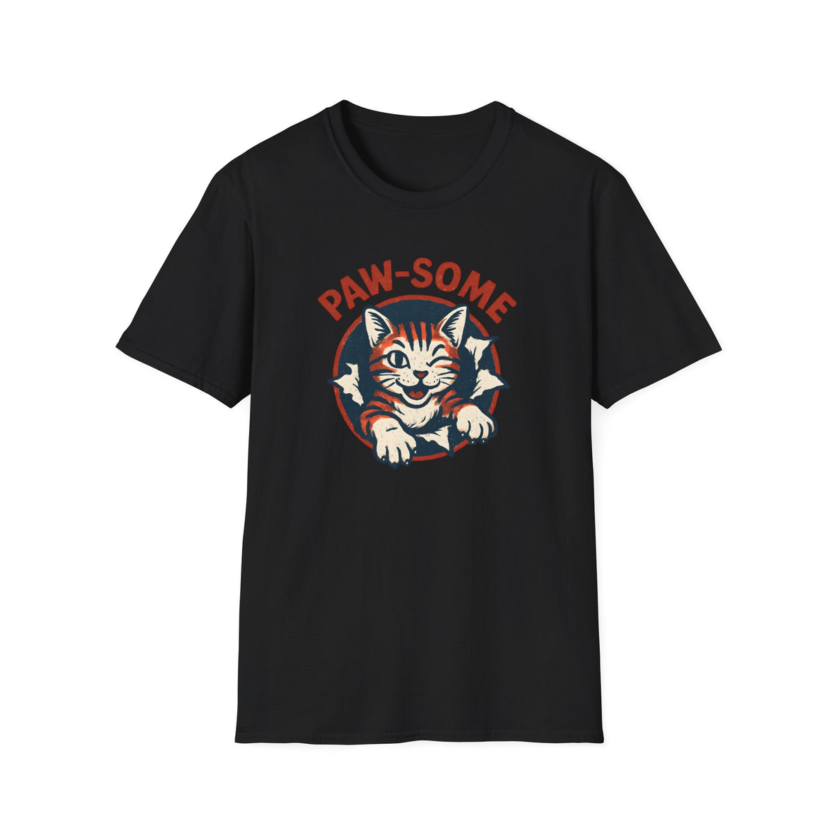 Pawsome Cat Logo T-Shirt