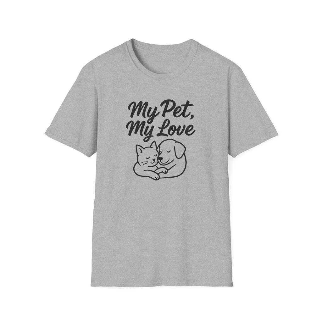 My Pet, My Love Cat & Dog T-Shirt