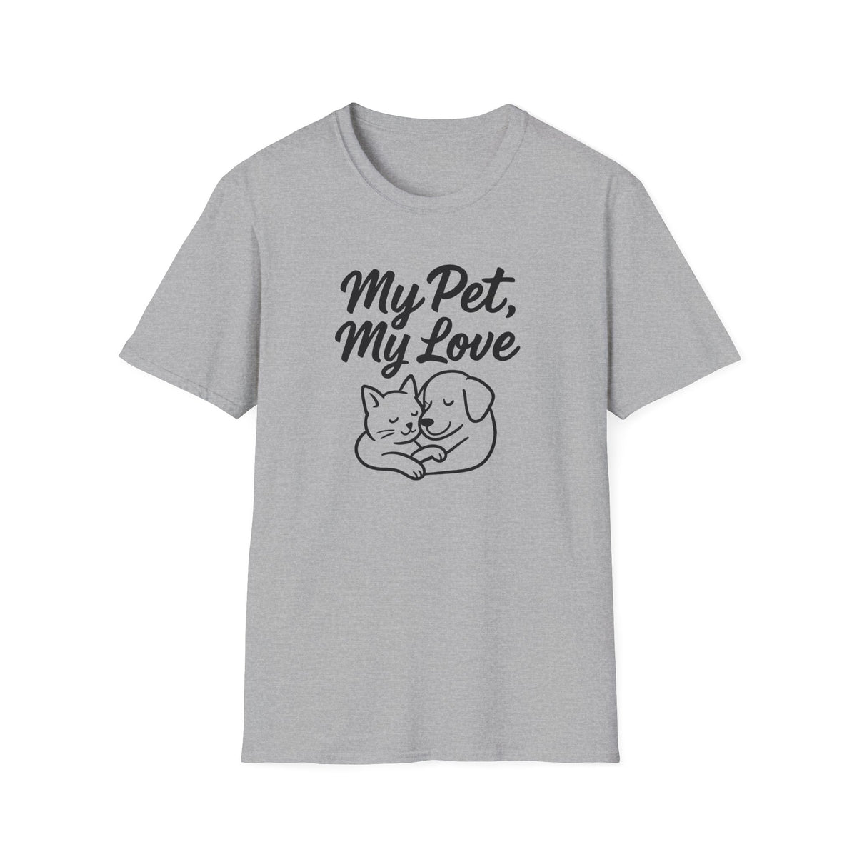 My Pet, My Love Cat & Dog T-Shirt