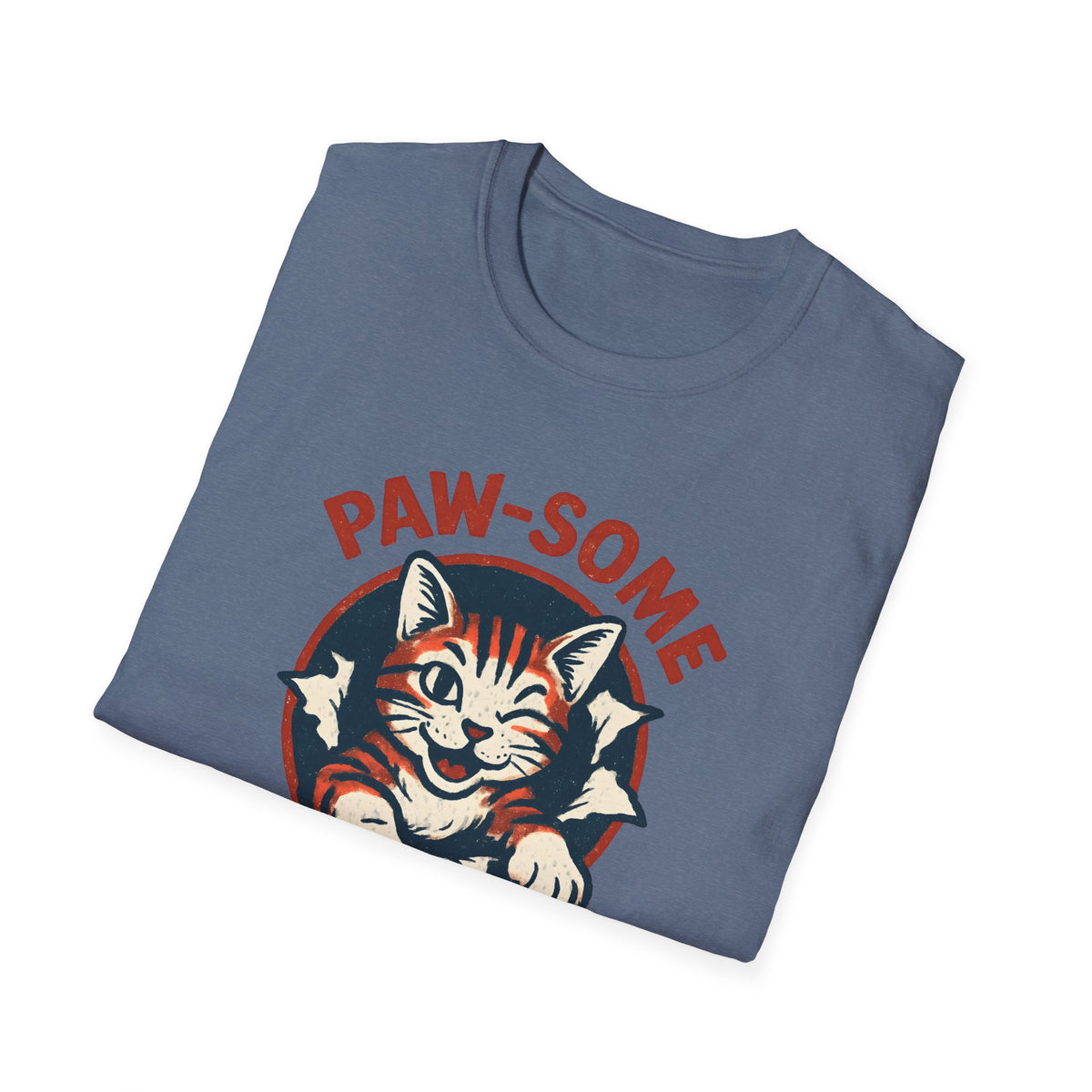 Pawsome Cat Logo T-Shirt