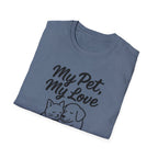 My Pet, My Love Cat & Dog T-Shirt