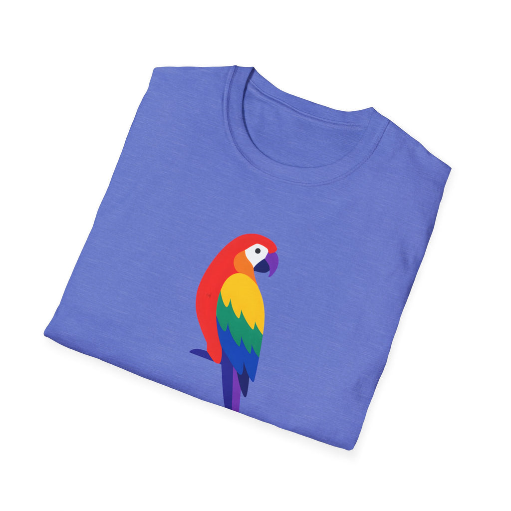 Colorful Parrot Illustration T-Shirt