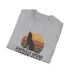 Wolf Silhouette at Sunset T-Shirt
