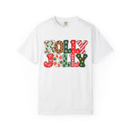 Holly Jolly Christmas Shirt, Festive Typography