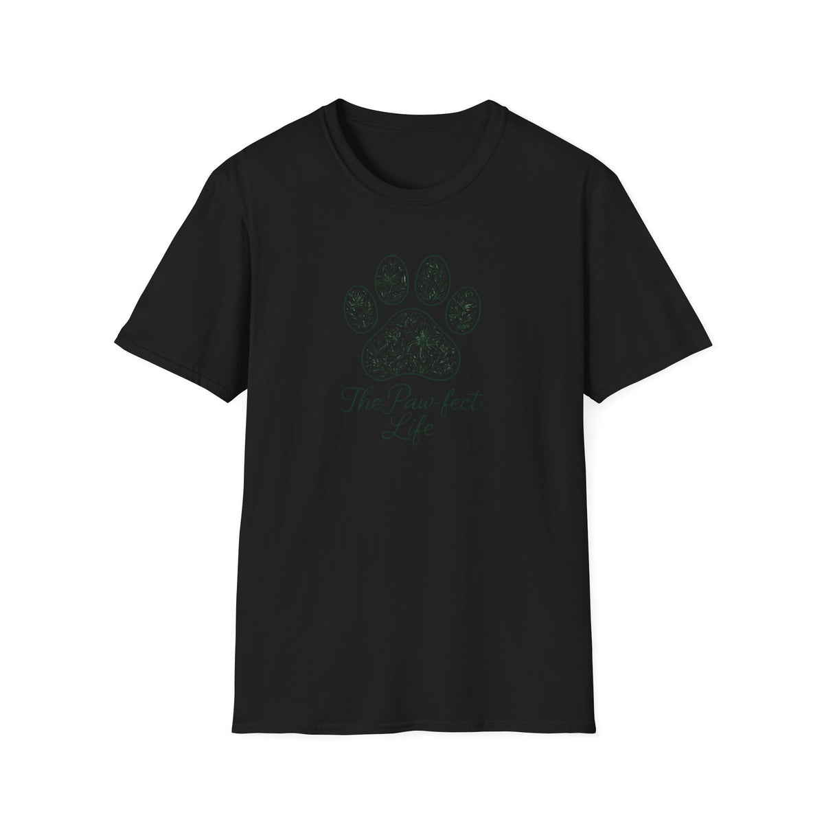 Floral Paw Print T-Shirt