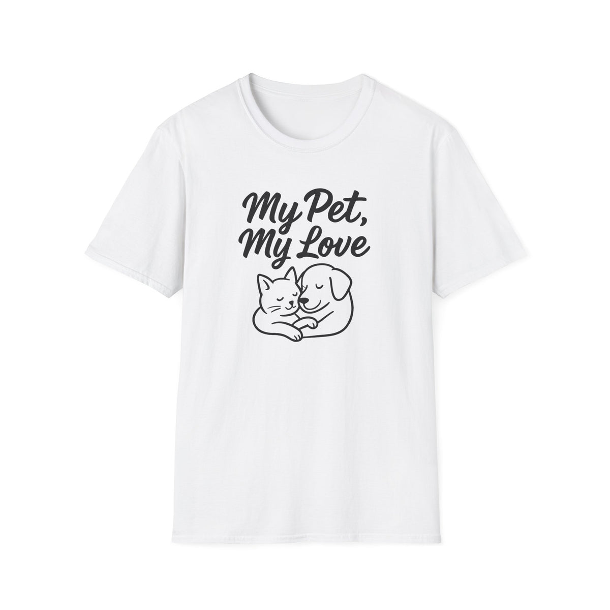 My Pet, My Love Cat & Dog T-Shirt