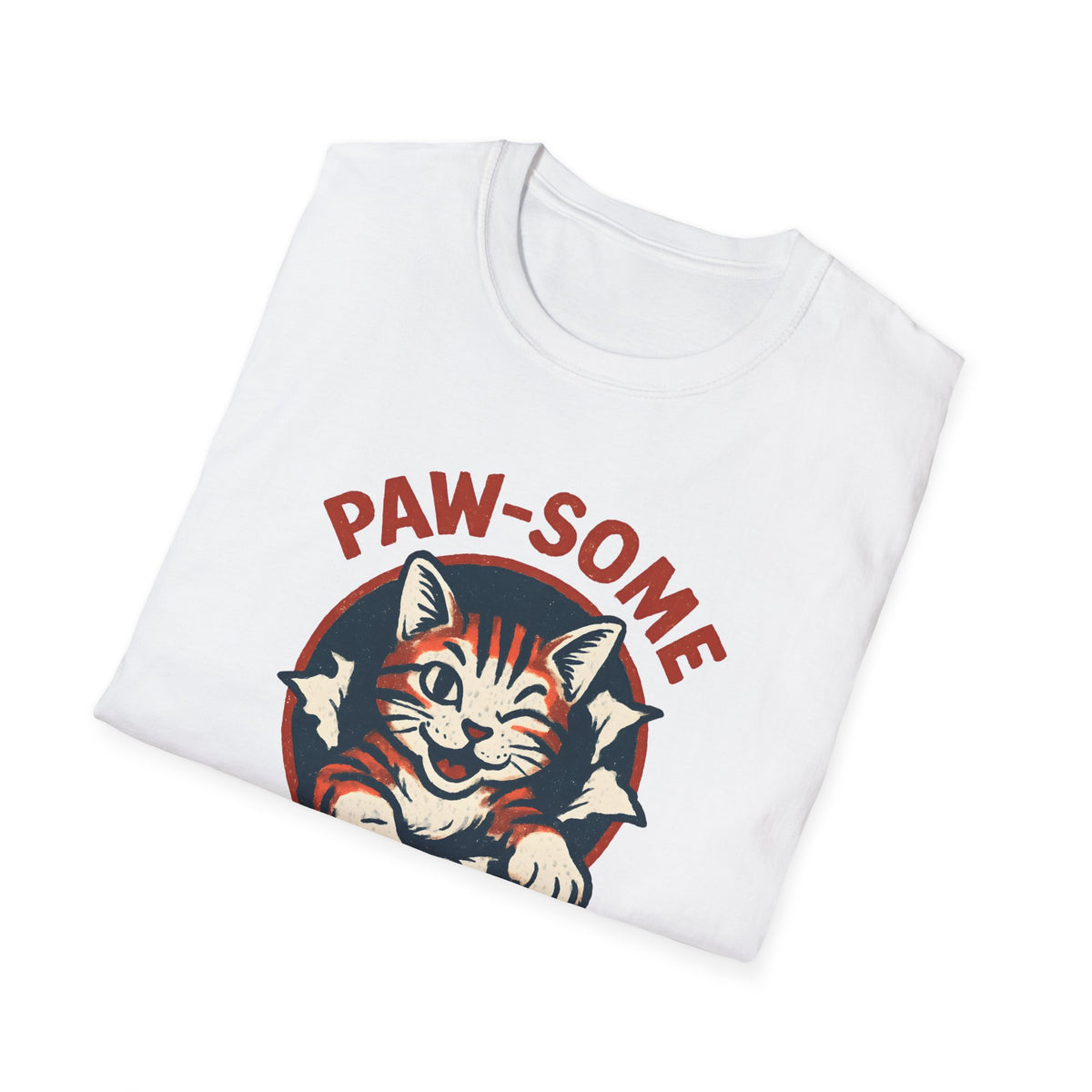 Pawsome Cat Logo T-Shirt