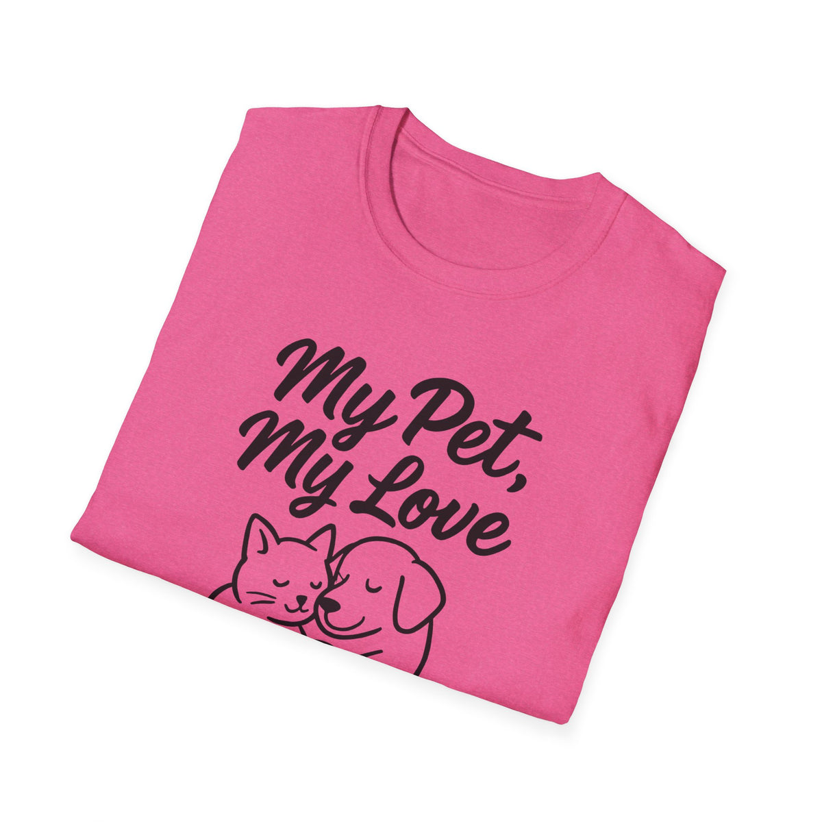 My Pet, My Love Cat & Dog T-Shirt