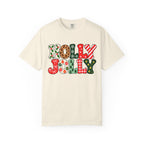 Holly Jolly Christmas Shirt, Festive Typography