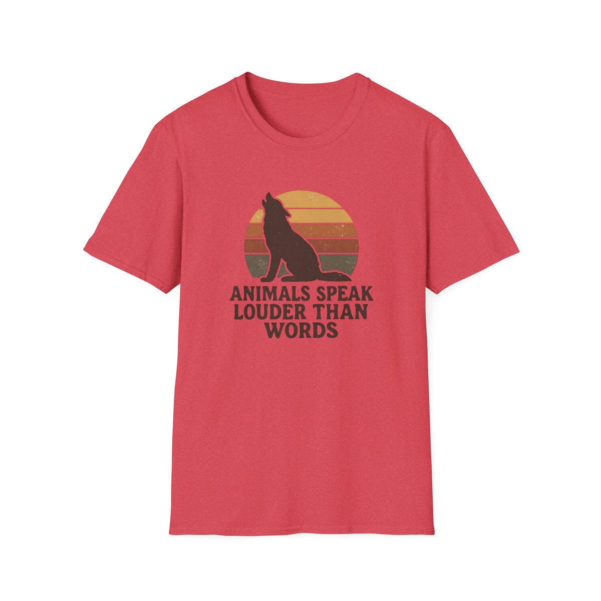 Wolf Silhouette at Sunset T-Shirt