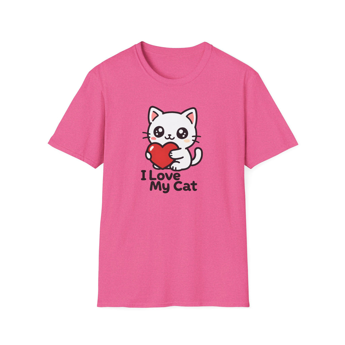 Cute Cat with Heart T-Shirt