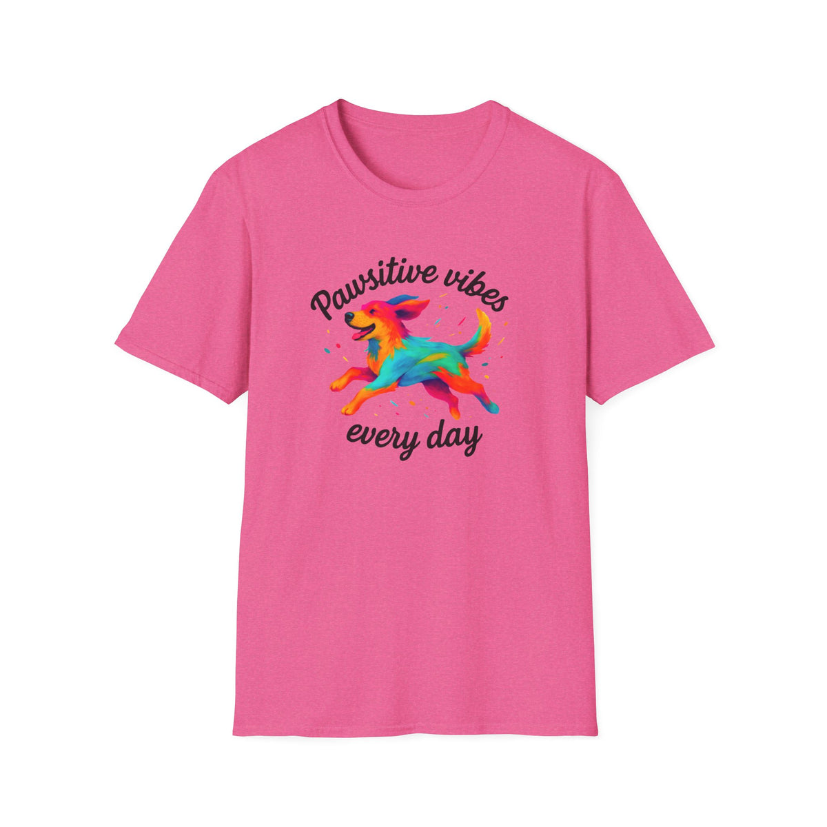 Colorful Running Dog T-Shirt