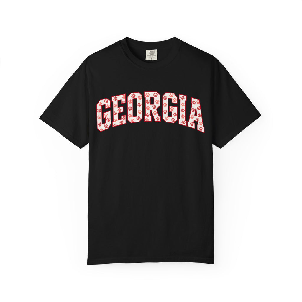 Georgia Paw Print Shirt, Comfort Colors® Game Day Tee