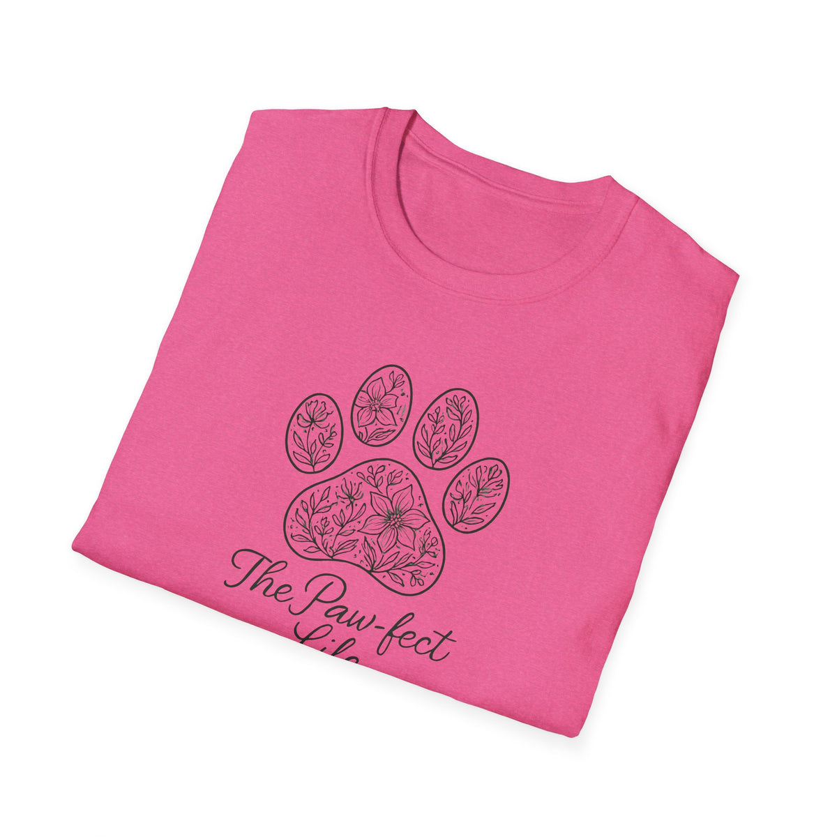 Floral Paw Print T-Shirt