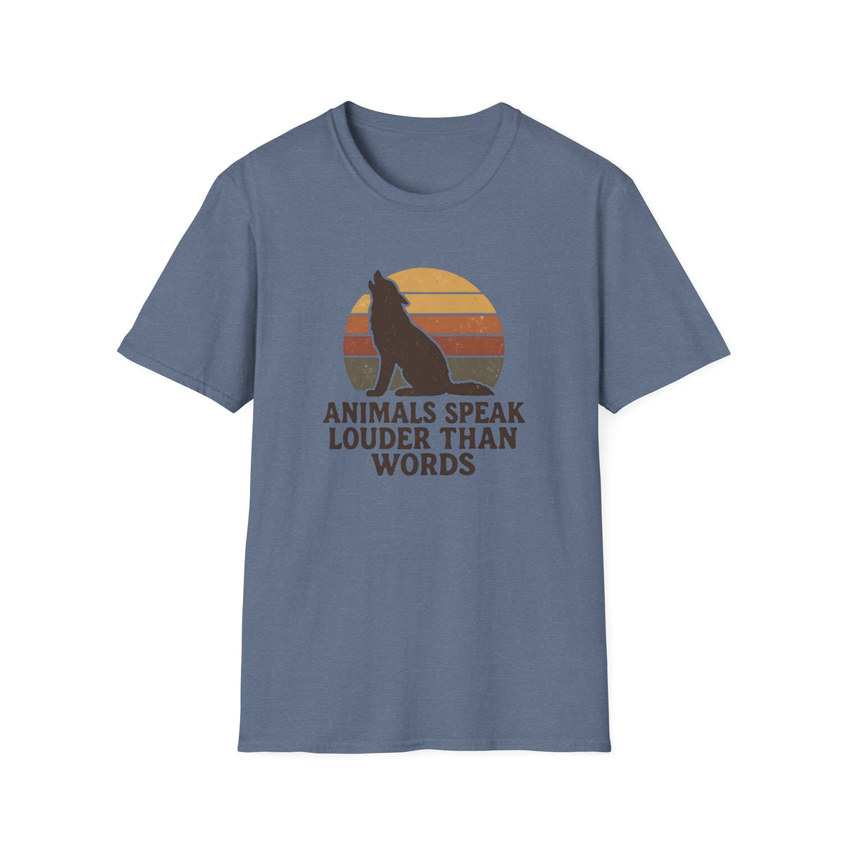 Wolf Silhouette at Sunset T-Shirt