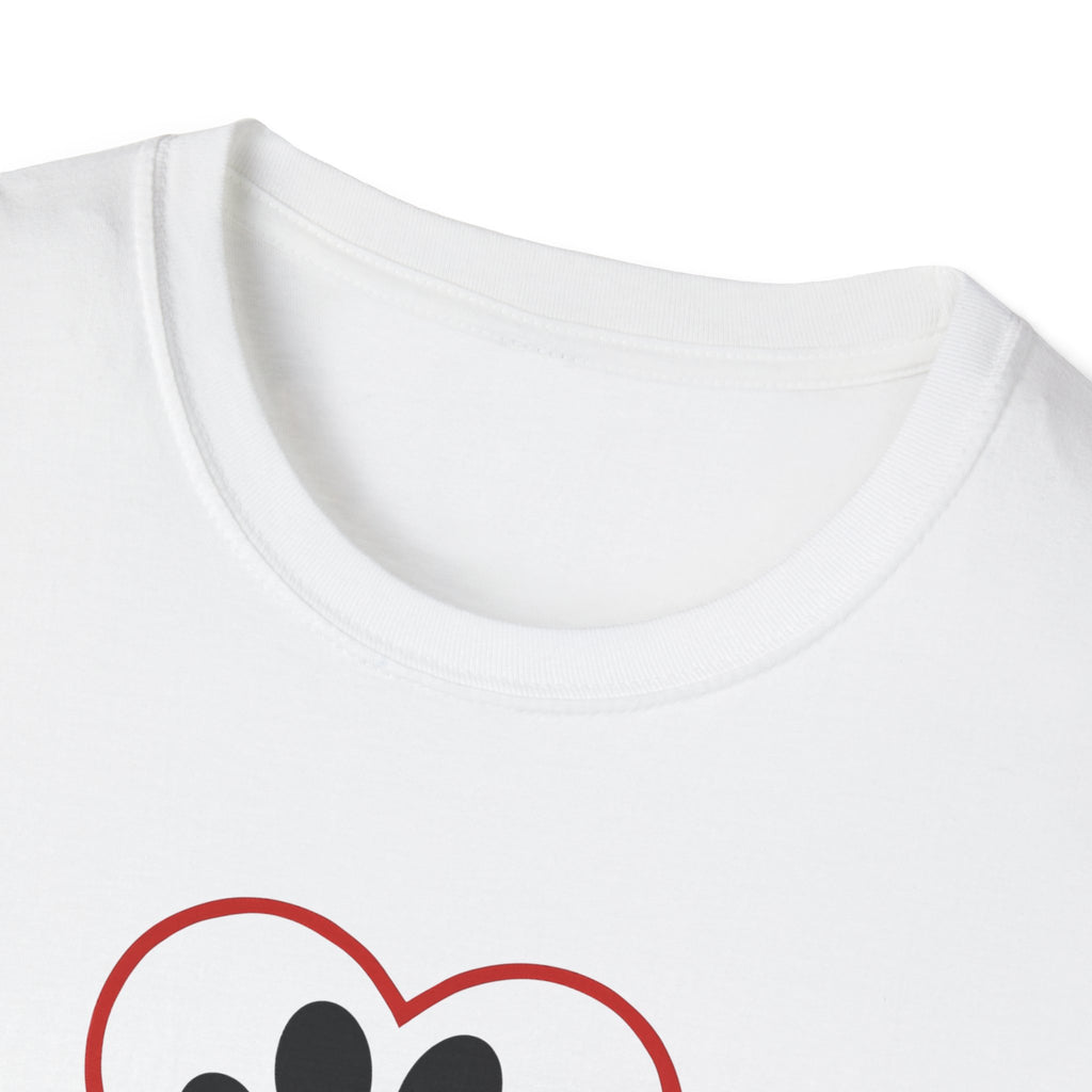 Red Heart Outline T-Shirt