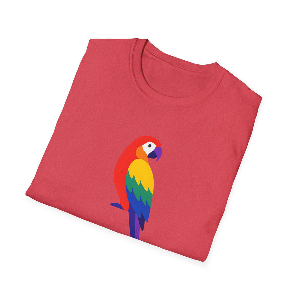 Colorful Parrot Illustration T-Shirt
