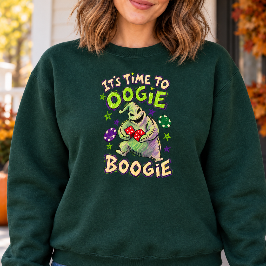 Oogie Boogie Halloween Sweatshirt, Colored Pencil Drawing Crewneck