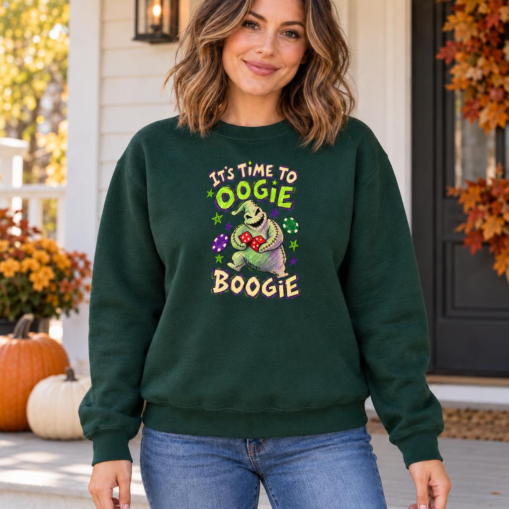 Oogie Boogie Halloween Sweatshirt, Colored Pencil Drawing Crewneck