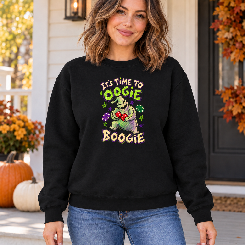 Oogie Boogie Halloween Sweatshirt, Colored Pencil Drawing Crewneck