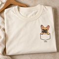 Personalized Fawn Frenchie Pocket Tee | Comfort Colors®