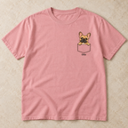 Personalized Fawn Frenchie Pocket Tee | Comfort Colors®