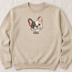 Personalized Pied Frenchie Sweatshirt | Custom Dog Name