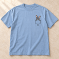 Personalized Blue Frenchie Shirt, Comfort Colors®, Custom Dog Name Tee