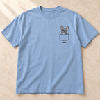 Personalized Blue Frenchie Shirt, Comfort Colors®, Custom Dog Name Tee