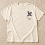 Personalized Blue Frenchie Shirt, Comfort Colors®, Custom Dog Name Tee