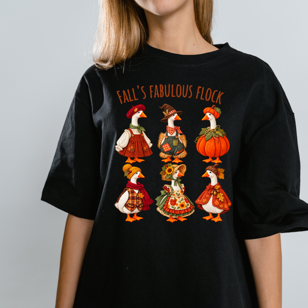 Porch Goose T-Shirt, Autumn Graphic Tee (Comfort Colors)