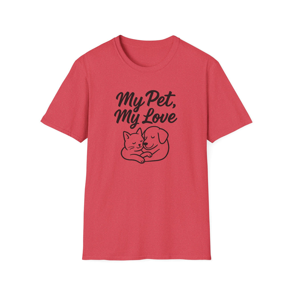 My Pet, My Love Cat & Dog T-Shirt