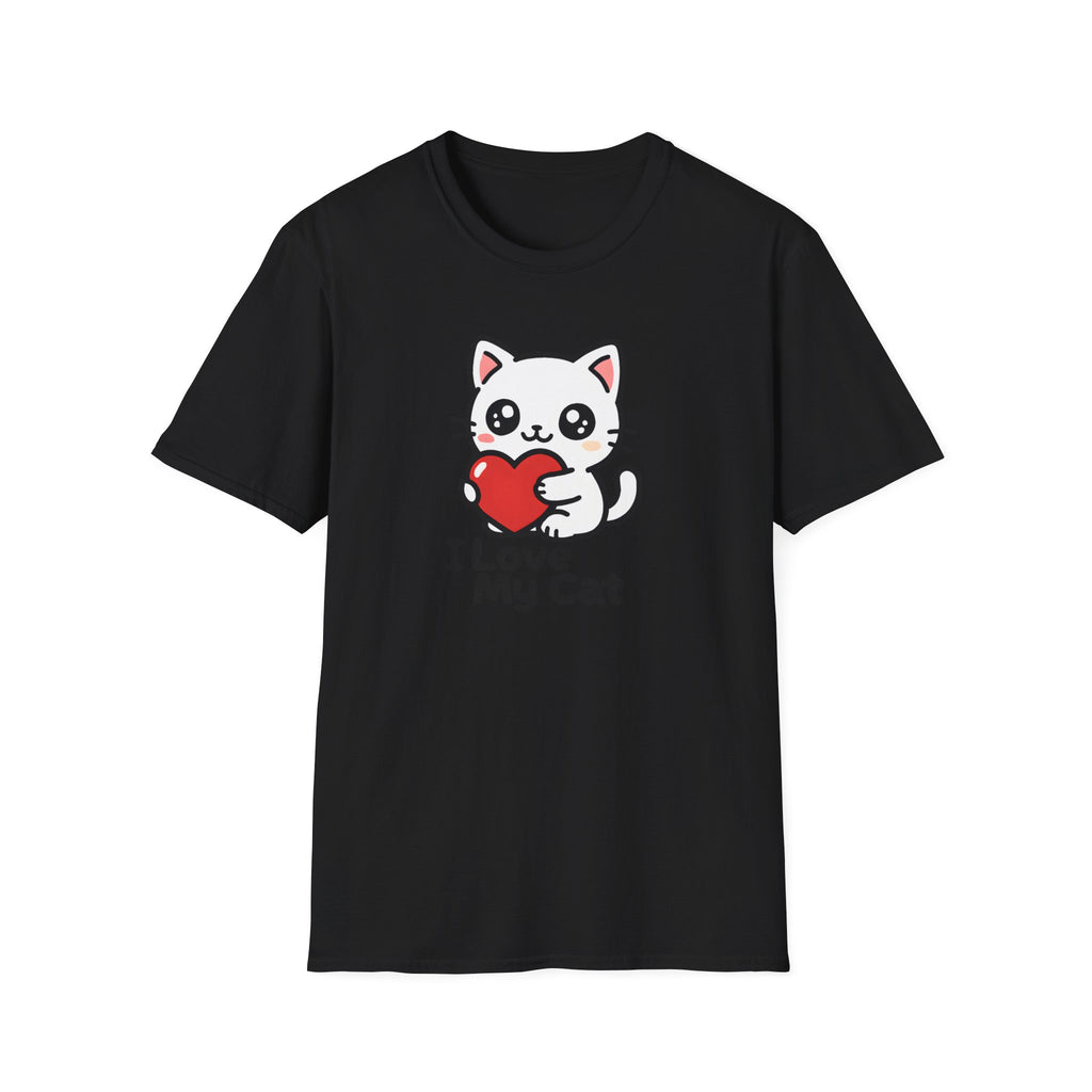 Cute Cat with Heart T-Shirt