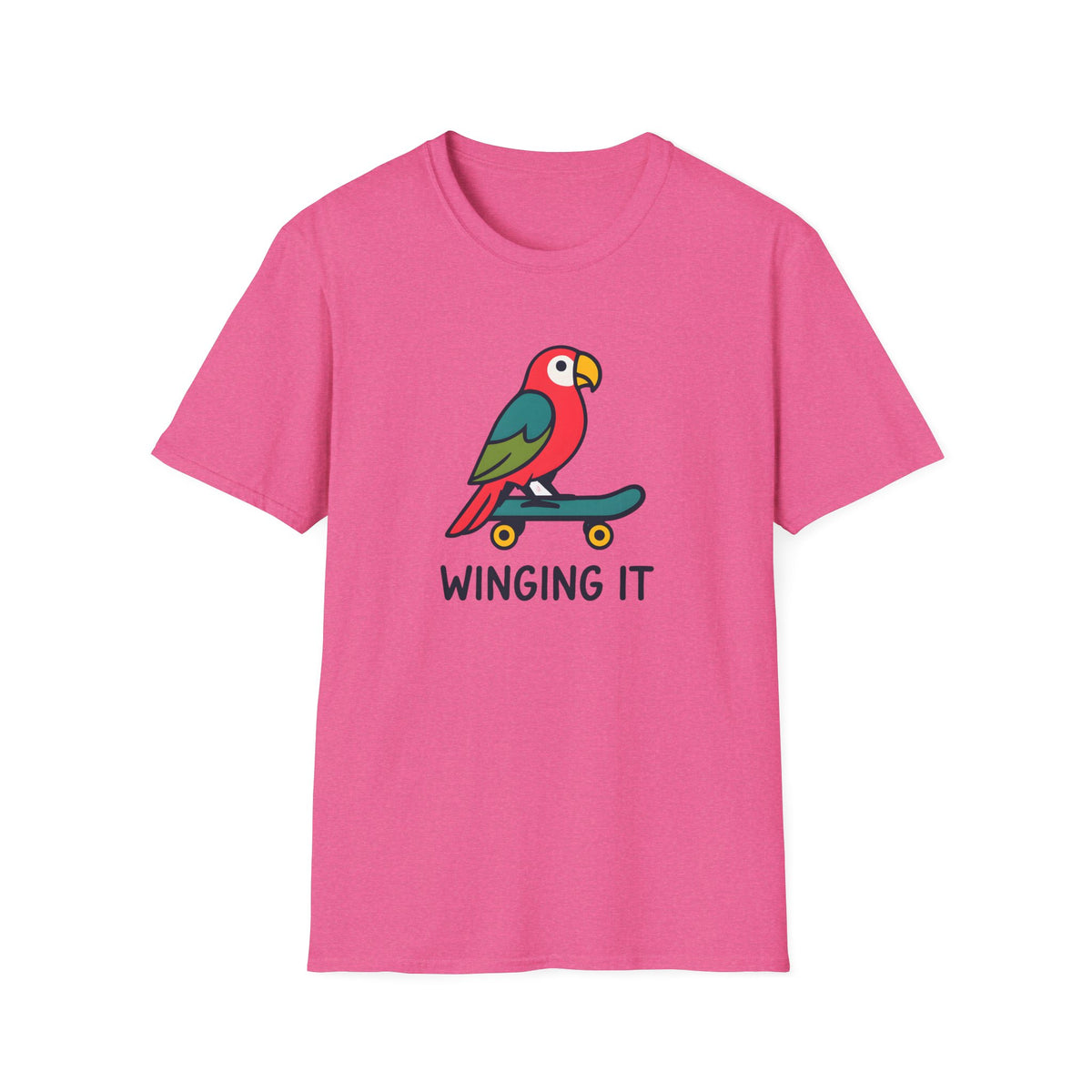 Parrot on skateboard T-Shirt