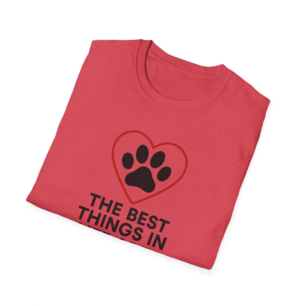 Red Heart Outline T-Shirt