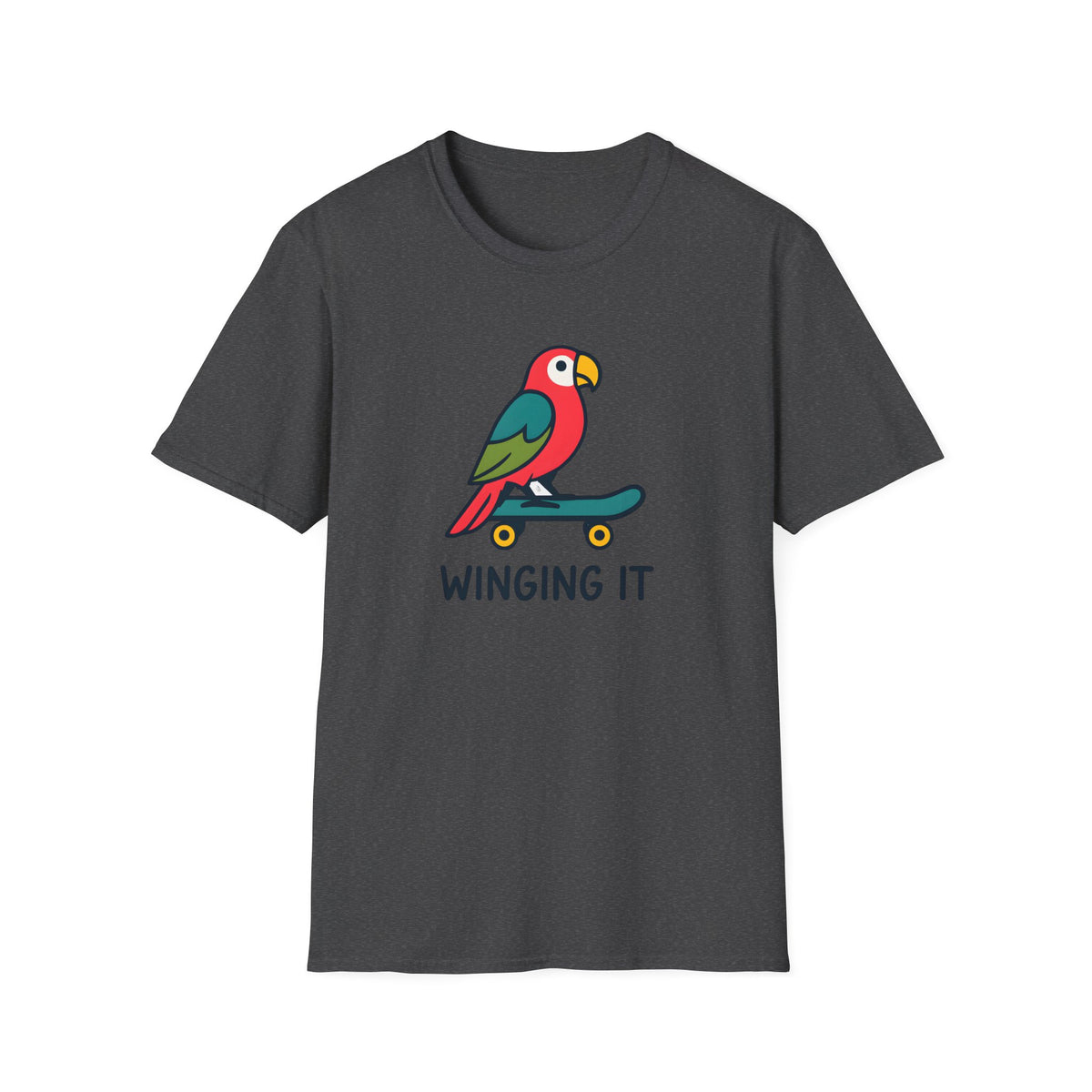 Parrot on skateboard T-Shirt