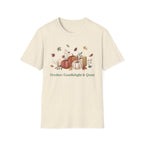 Pumpkin and Candle Shirt, Autumn Leaves Graphic