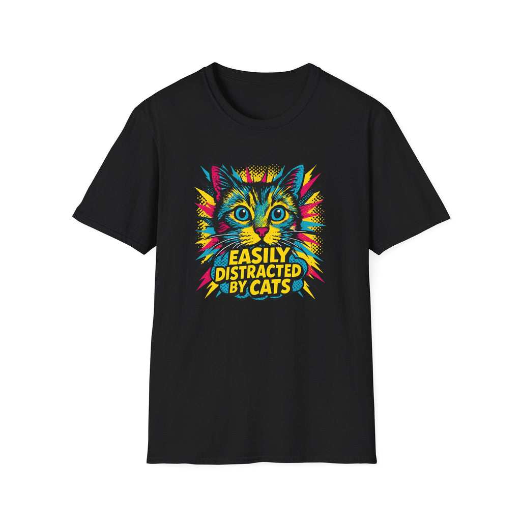 Easily Distracted by Cats T-Shirt